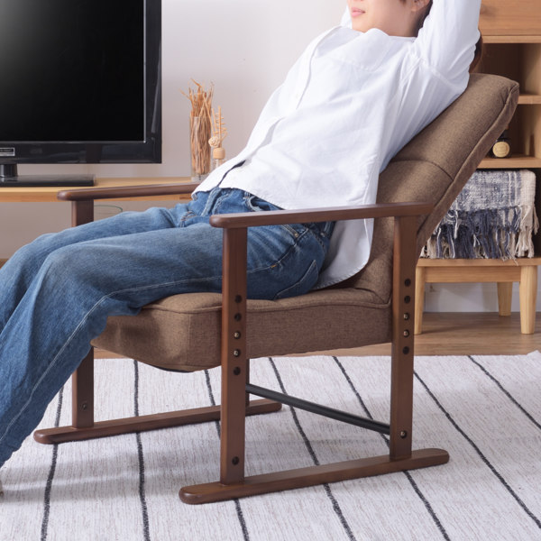 高座椅子 高齢者 リクライニング Sサイズ 肘掛 疲れにくい 腰痛 座面高