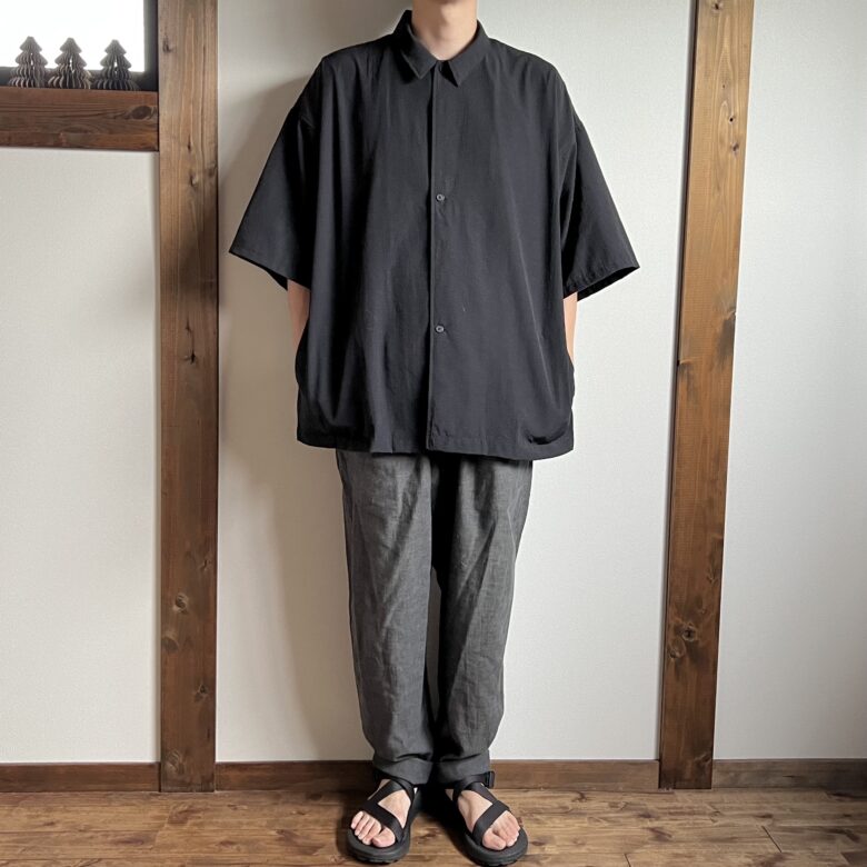 MUJI Labo2023ss]サイズの上げすぎ注意風を通す半袖シャツを紹介し