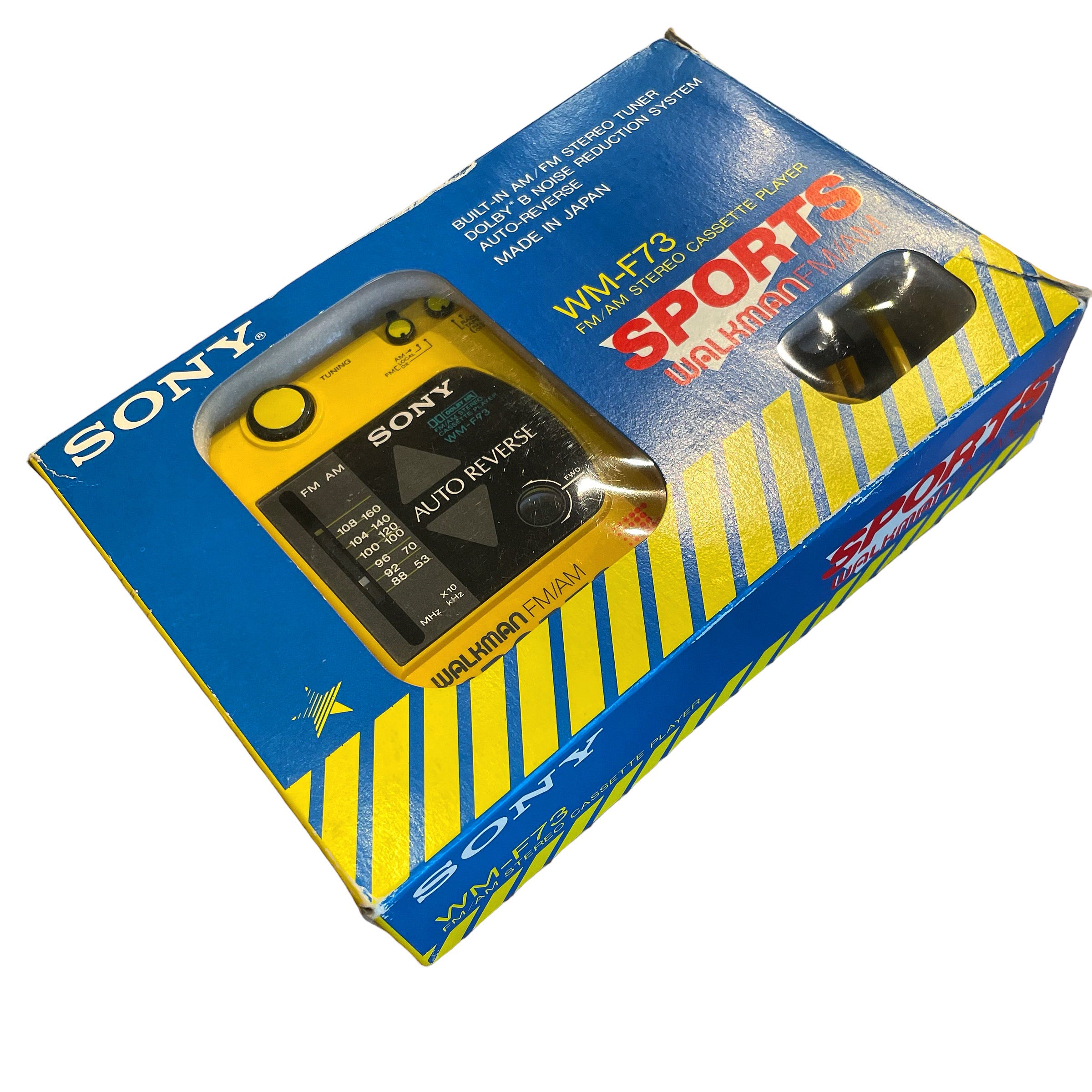 1989 SONY SPORTS ソニー スポーツ Walkman WM-F73 BOX 箱付き
