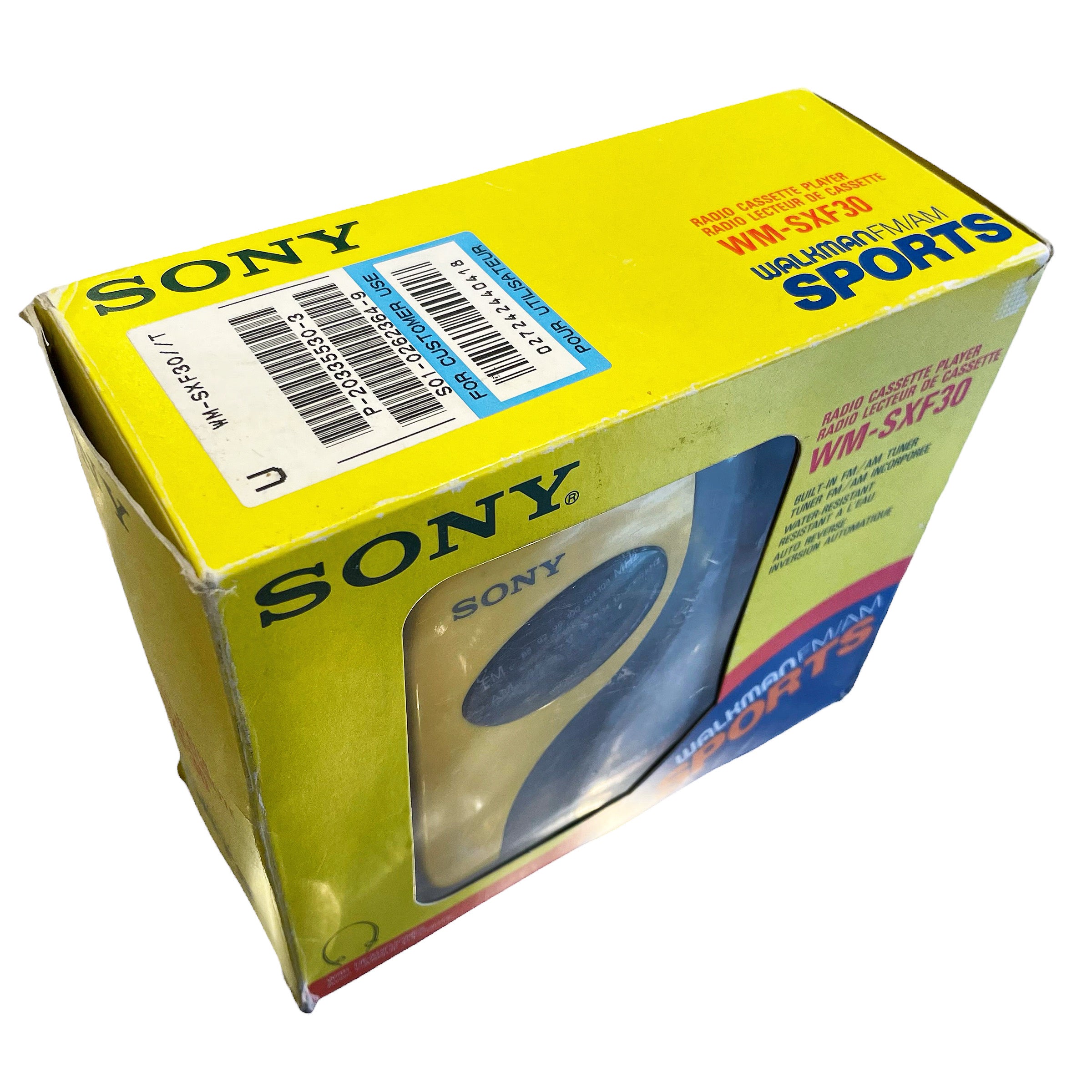 1991 SONY SPORTS ソニー スポーツ Walkman ウォークマン WM-SXF30 BOX
