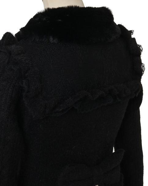 ファーカラーぺプラムカーディガン ｜ LIZ LISA（リズリサ）公式通販