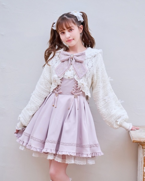 00s 希少 axes femme ピンクホワイト ビッグリボンレースキャミ 姫 00s