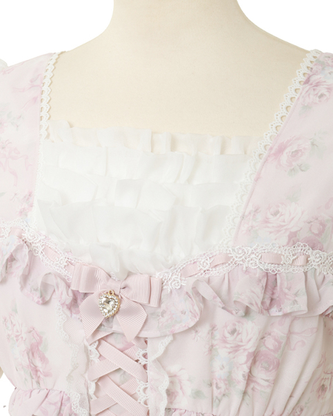 ローズリボンシフォンワンピース ｜ LIZ LISA（リズリサ）公式通販