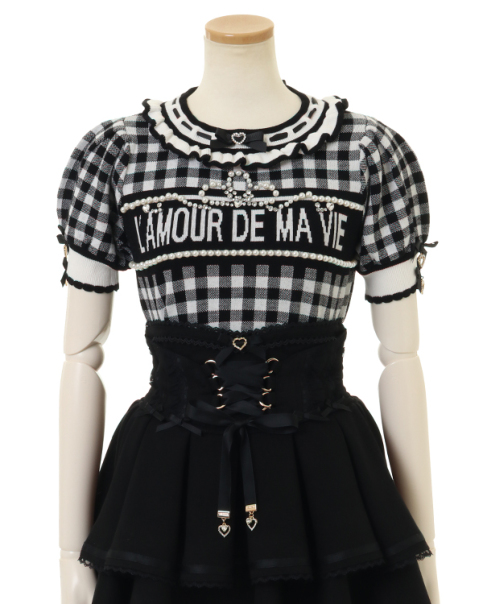 ギンガムジャガードニットトップス ｜ LIZ LISA（リズリサ）公式通販