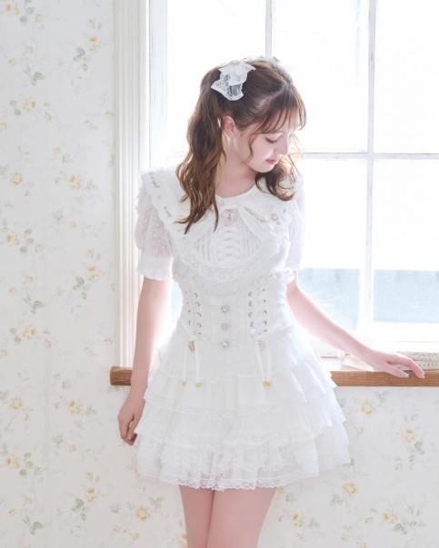 スカラップリボン衿リブトップス ｜ LIZ LISA（リズリサ）公式通販