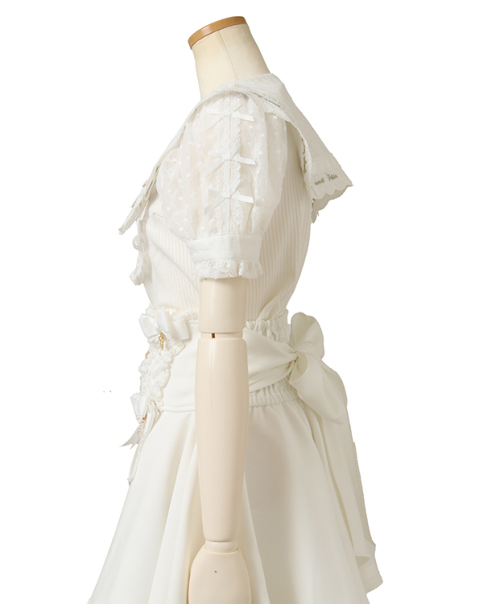 スカラップリボン衿リブトップス ｜ LIZ LISA（リズリサ）公式通販