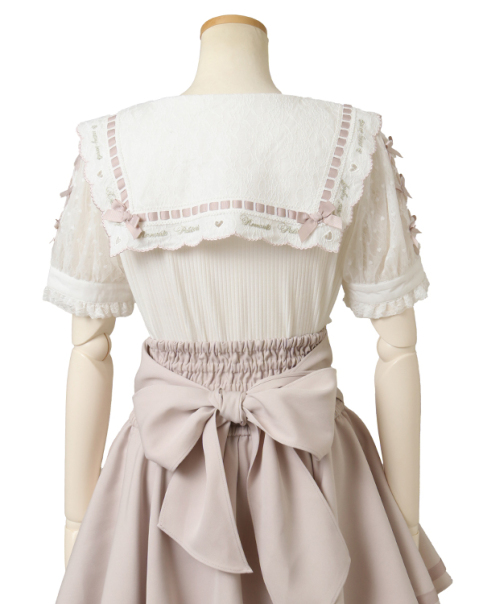 スカラップリボン衿リブトップス ｜ LIZ LISA（リズリサ）公式通販