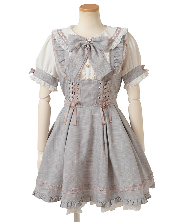 ハート衿プリーツフリルワンピース ｜ LIZ LISA（リズリサ）公式通販