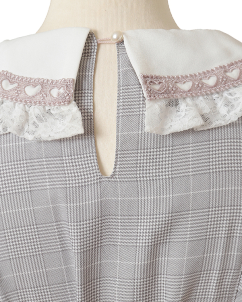 ハート衿プリーツフリルワンピース ｜ LIZ LISA（リズリサ）公式通販