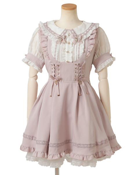 ハート衿プリーツフリルワンピース ｜ LIZ LISA（リズリサ）公式通販