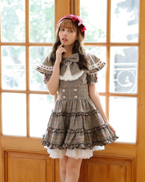 チェックリボンケープワンピース ｜ LIZ LISA（リズリサ）公式通販