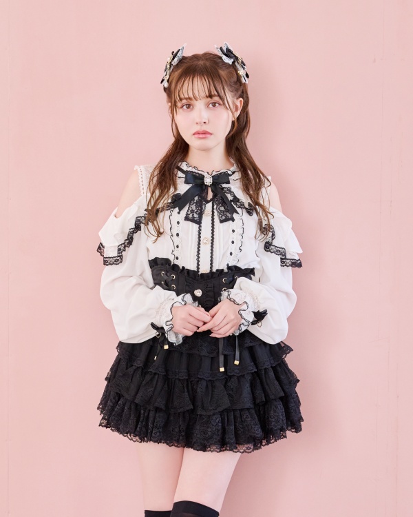 オープンショルダーフリルブラウス ｜ LIZ LISA（リズリサ）公式通販