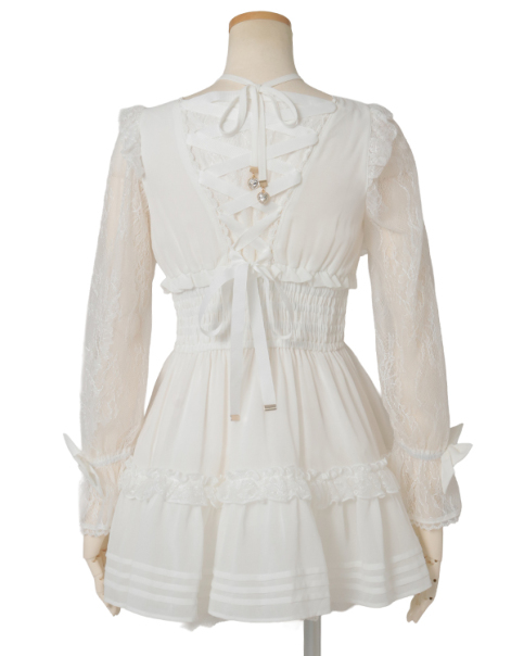 フロントティアードシフォンワンピース ｜ LIZ LISA（リズリサ）公式