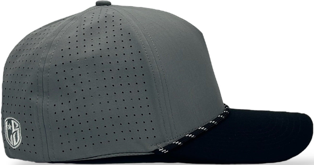 5 Panel Hydro Cap - White Green/White Rope Snapback – Lonestar Cap Co