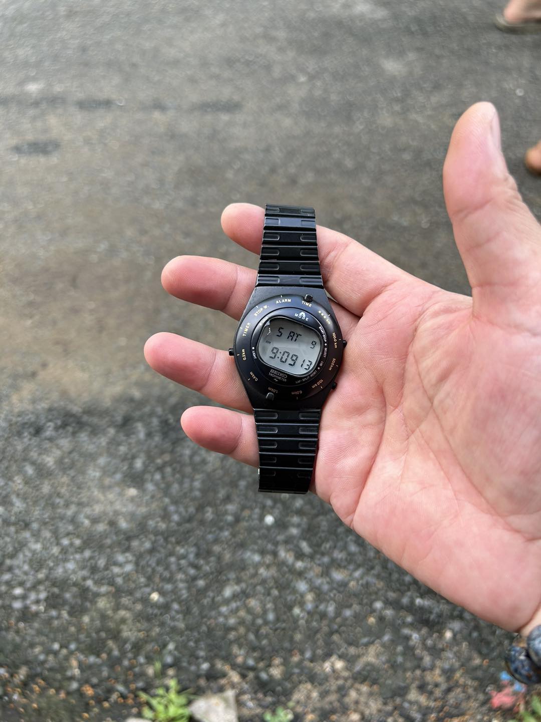 SEIKO Black SPEEDMASTER A828-4000 GIUGIARO SSBA028 Quartz Digital