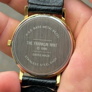 1986's THE FRANKLIN MINT quartz watch , Swiss made. – Long's Fine