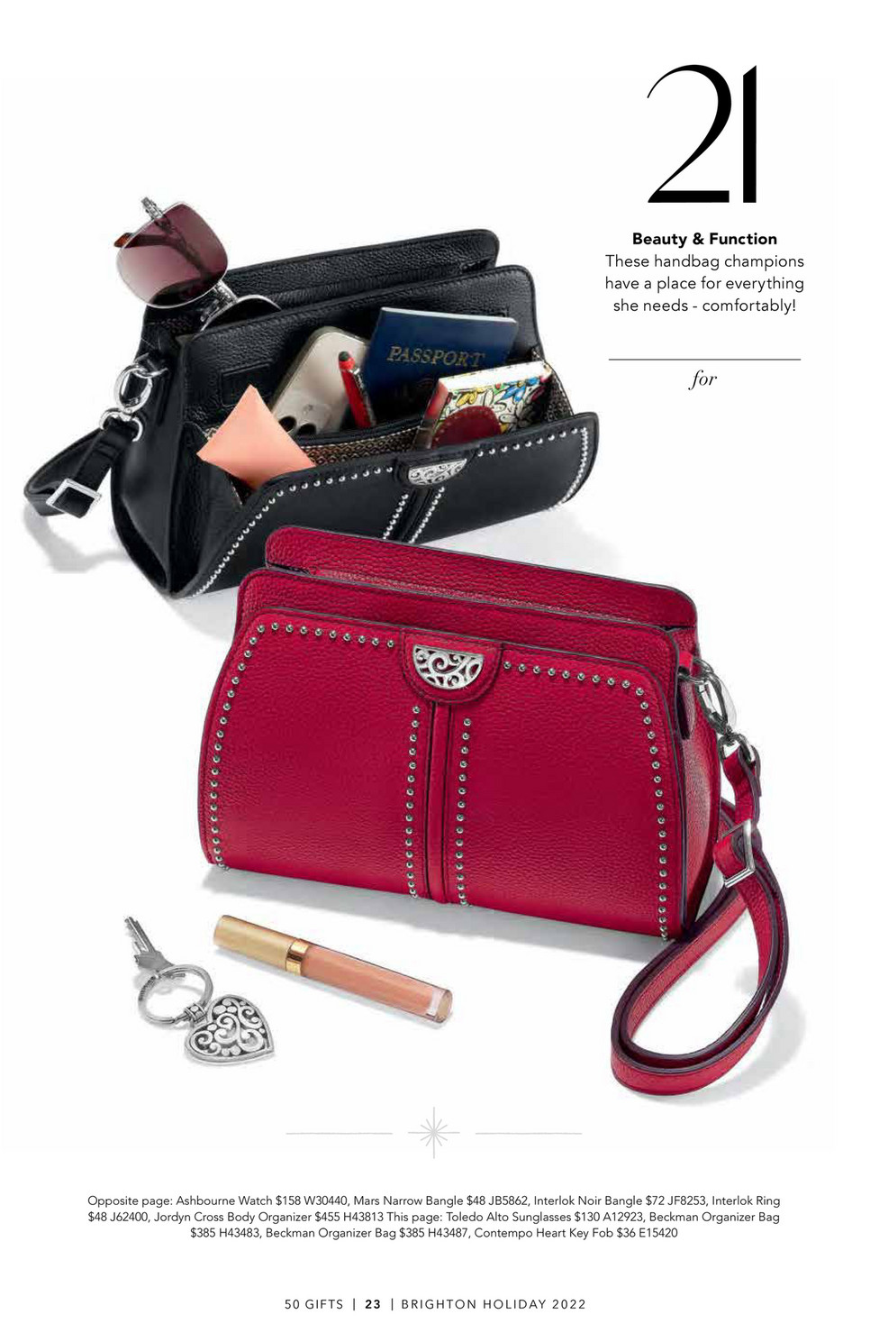 Brighton - 50 Gifts Brighton Spreads - Beckman Organizer Bag - H43483