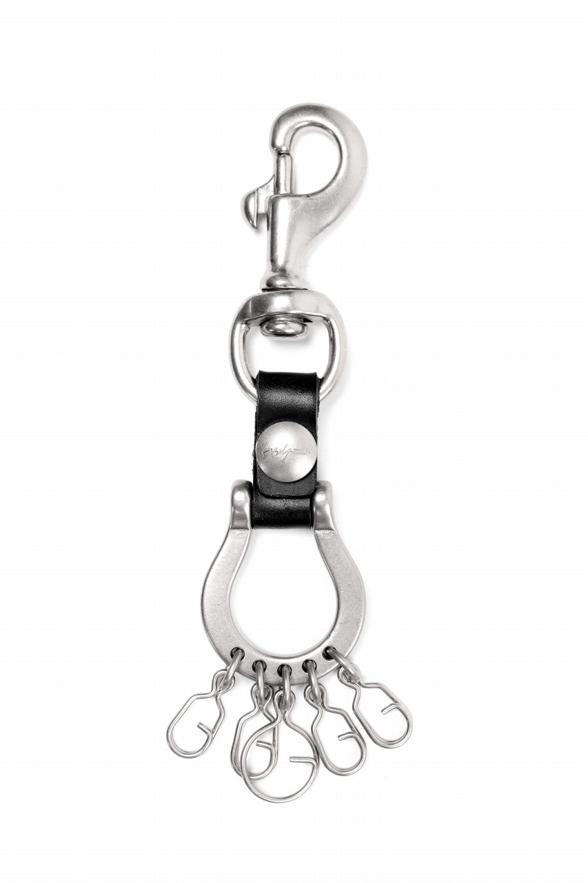 discord Yohji Yamamoto Horseshoe Keyring / Brass + Cow Skin