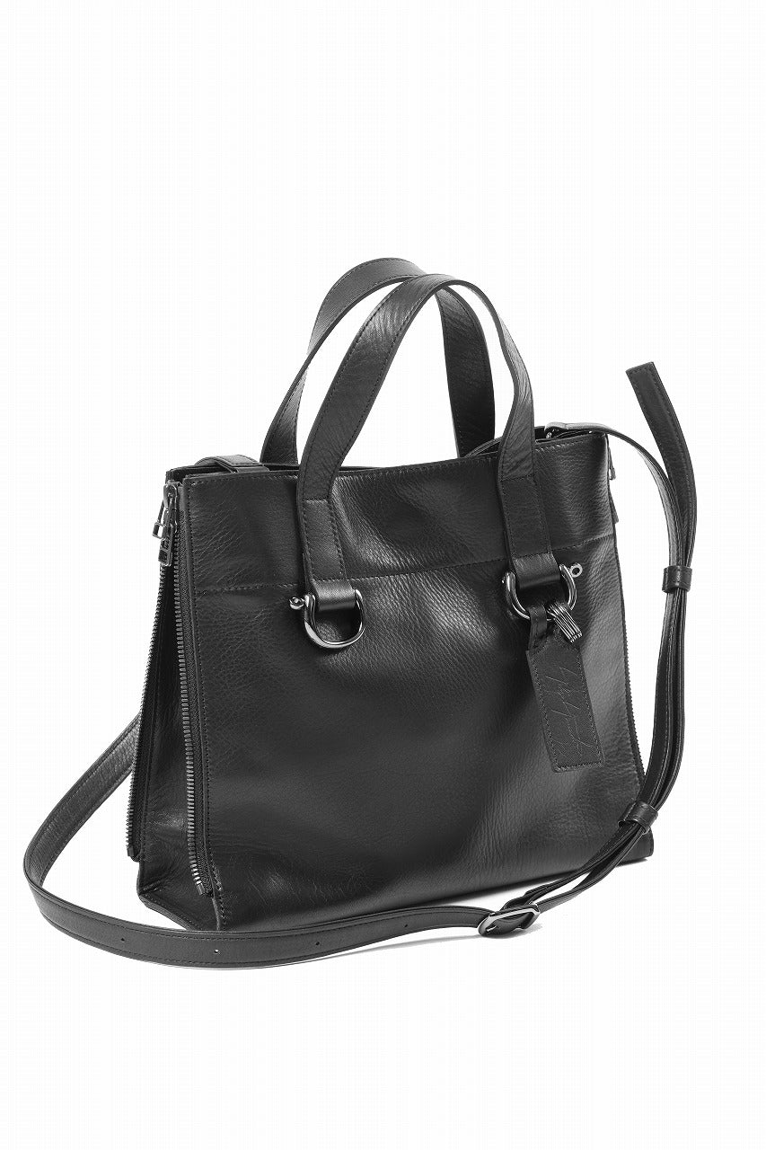 discord Yohji Yamamoto ZIPPER SHOULDER BAG / SOFT SHRINK COW