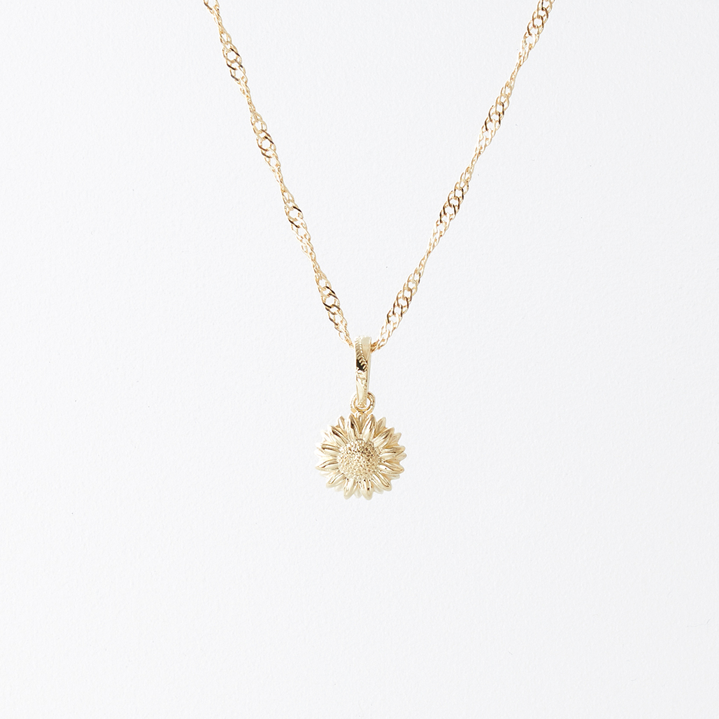ハワイアンジュエリー〔K14YG〕ひまわり/ナナラペンダントトップ