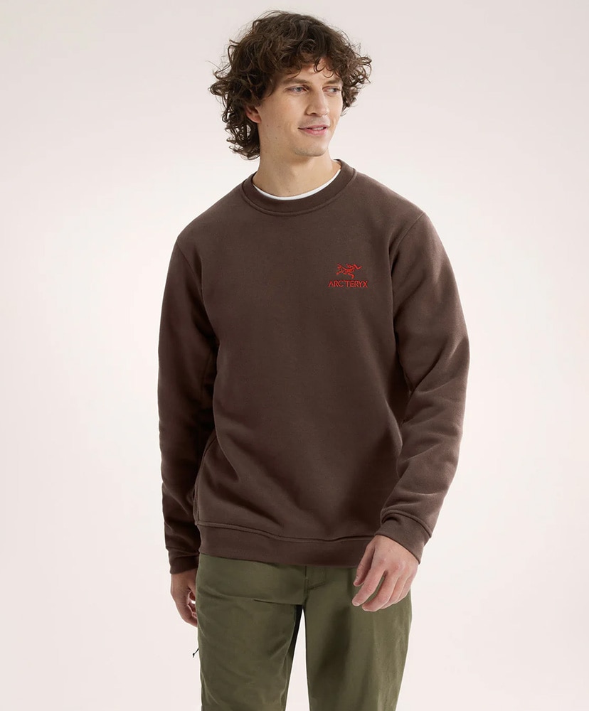Emblem Fleece Crew Men's(L(MEN) Carob/キャロブ): ARC'TERYX