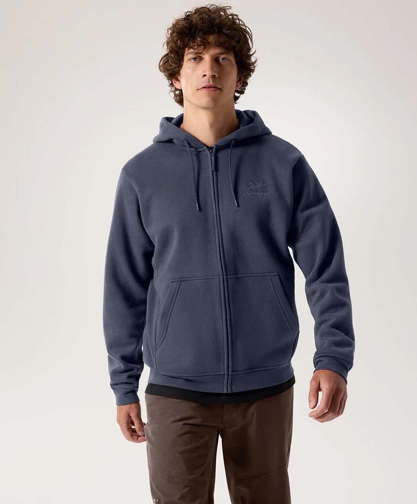 Emblem Fleece Full-Zip Hoody Men's(L(MEN) Black Sapphire/ブラック