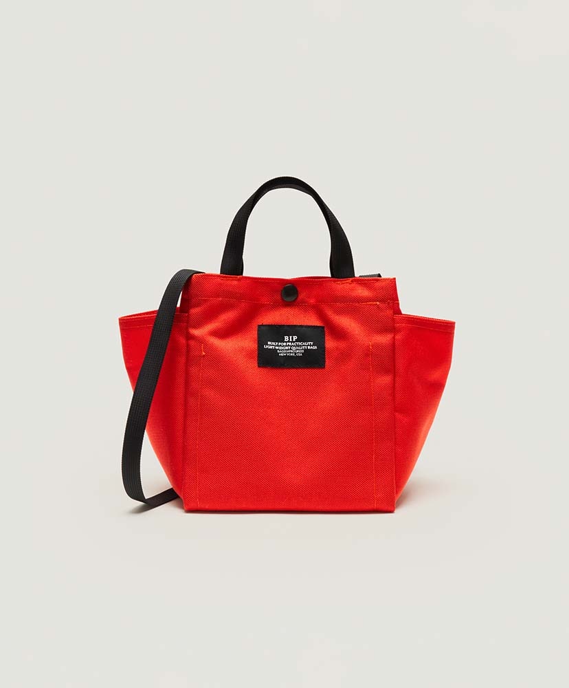 Small Side Pocket Tote - Canvas Nylon(FREE Black/ブラック
