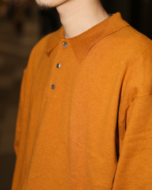 crepuscule knit polo L/S