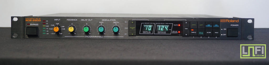 Roland MIDI Digital Delay SDE-2500 1U Rack Effects FX -100V – LOFI