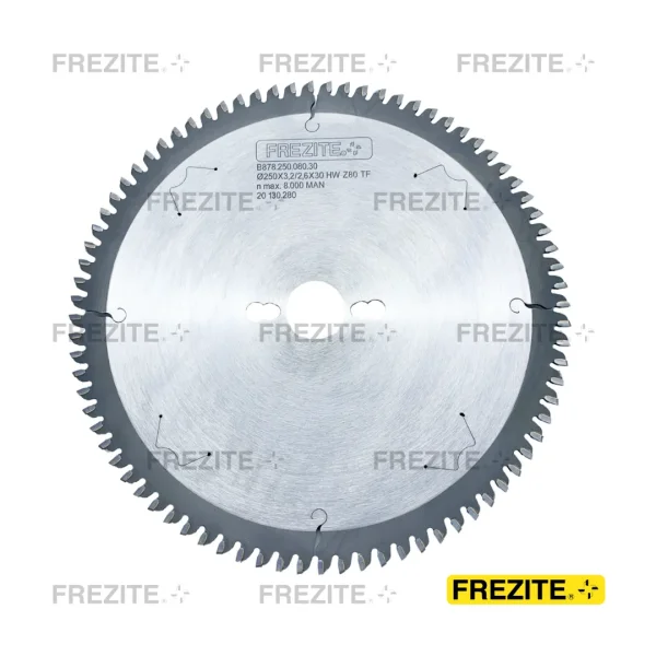 SERRA CIRC. P/ ALUMÍNIO/PVC Ø250X3,2X30 Z=80 TF (B87825008030