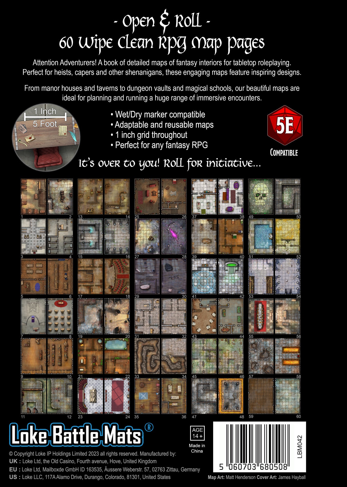 The Big Book of Battle Mats - Rooms, Vaults & Chambers – Loke