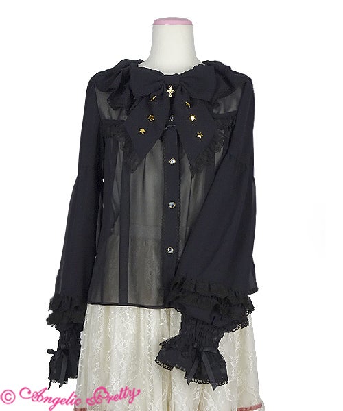 Milky Cross Blouse (2020) by Angelic Pretty