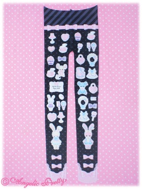 Fancy Paper Dolls Tights by Angelic Pretty