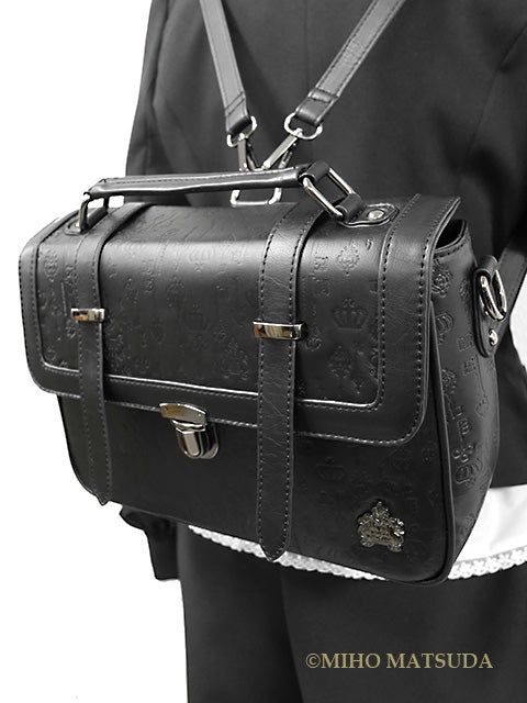 Key Pattern Mini 3 Way Bag by Miho Matsuda