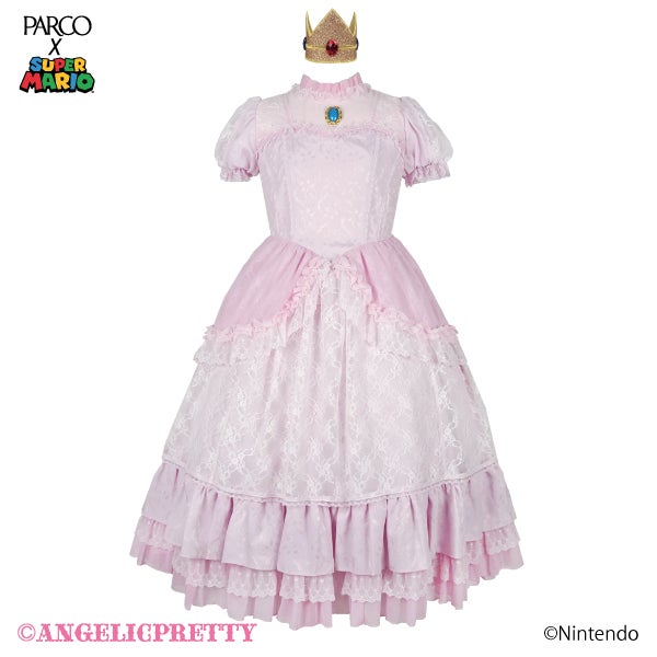 Princess Peach Dress Set [PARCO x SUPERMARIO] by Angelic Pretty