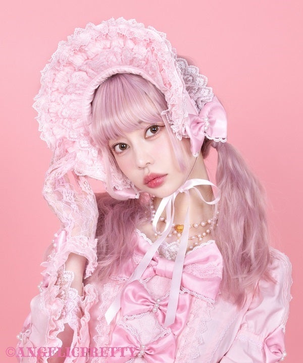 Lace-Up Angelic Princess Half Bonnet (2025) by Angelic Pretty