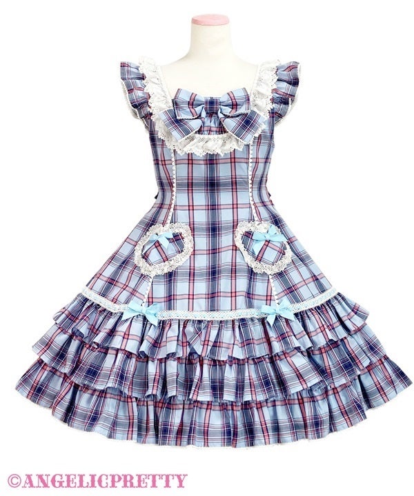 Cute Heart JSK (Tartan) by Angelic Pretty