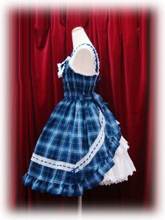 Tartan Check Shirring Princess JSK (2008 1st Release) by Baby, the