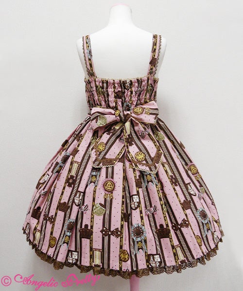 Chocolate Rosette Collared JSK Set by Angelic Pretty