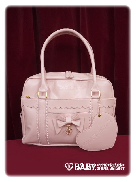 School BAG with Heart Shape Pass Case by Baby, the Stars Shine Bright