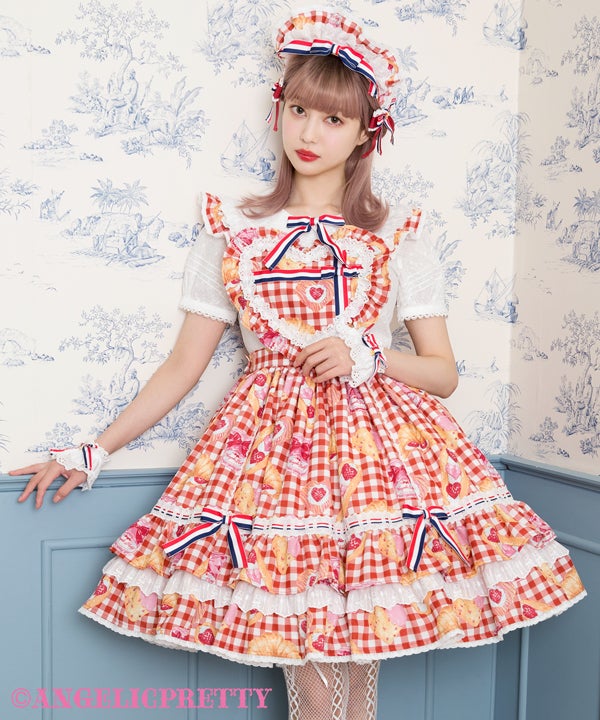 Strawberry Bread Bakery Cafe Skirt Set by Angelic Pretty