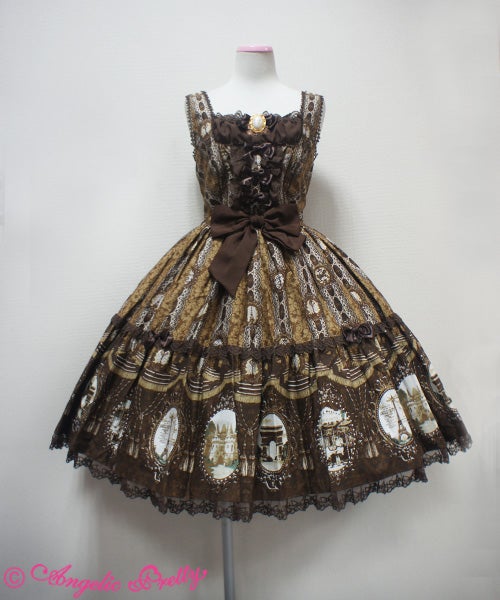 Cameo Window Tiered JSK by Angelic Pretty