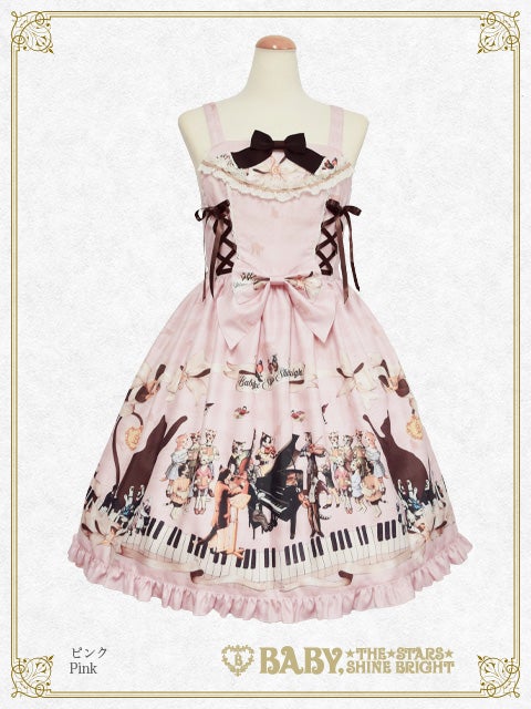 Meow Meow Symphony Lace up JSK by Baby, the Stars Shine Bright