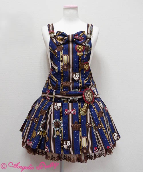 MTO】Chocolate Rosette Salopette by Angelic Pretty