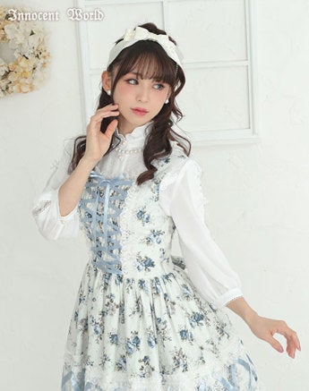 Maiden's Rose Garden Cross Ribbon JSK by Innocent World