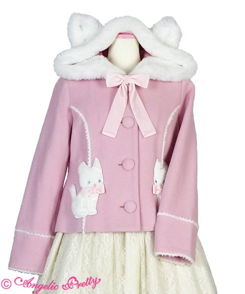 Twin☆Cat Short Coat by Angelic Pretty