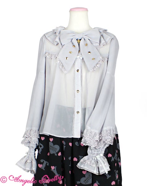 Milky Cross Blouse (2018) by Angelic Pretty