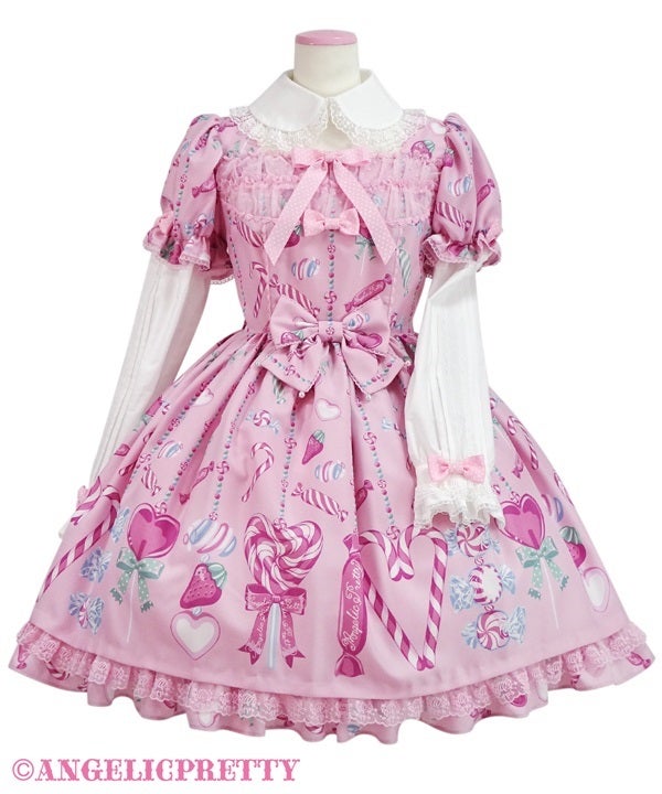 Angelic Pretty Candy ornament クロ セット Candy Ornament JSK by