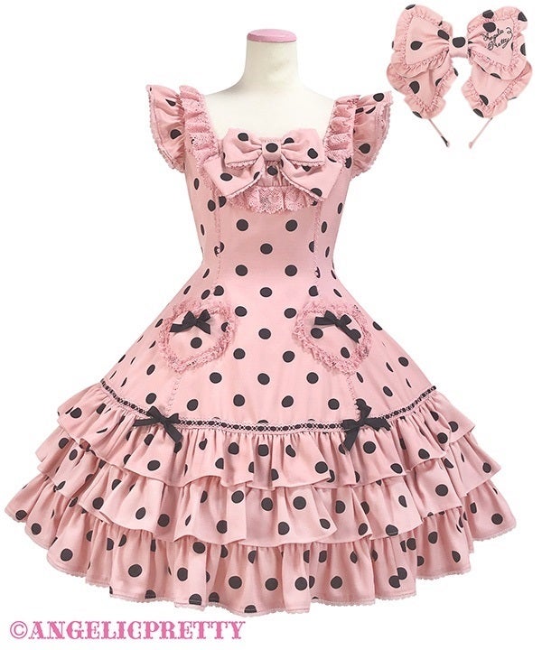 Cute Heart JSK Set (Polka Dot) [Shibuya Anniversary Fair Special