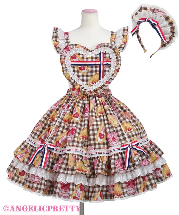 Strawberry Bread Bakery Cafe Skirt Set by Angelic Pretty